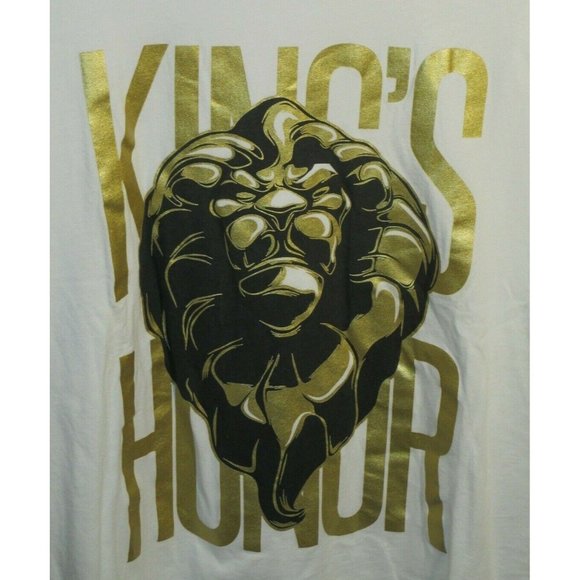 Uniqlo x Blizzard World of Warcraft King's Honor Graphic Men's White Shirt L - Picture 1 of 3